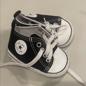 Black and White High-Top Sneakers